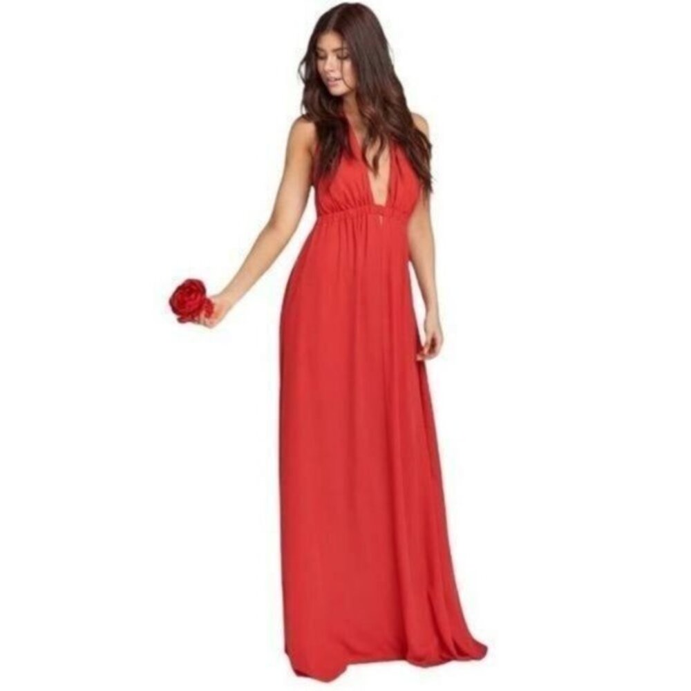 Show Me Your Mumu Luna Halter Maxi Dress